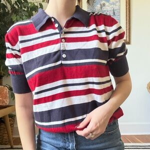 vintage striped knit top
